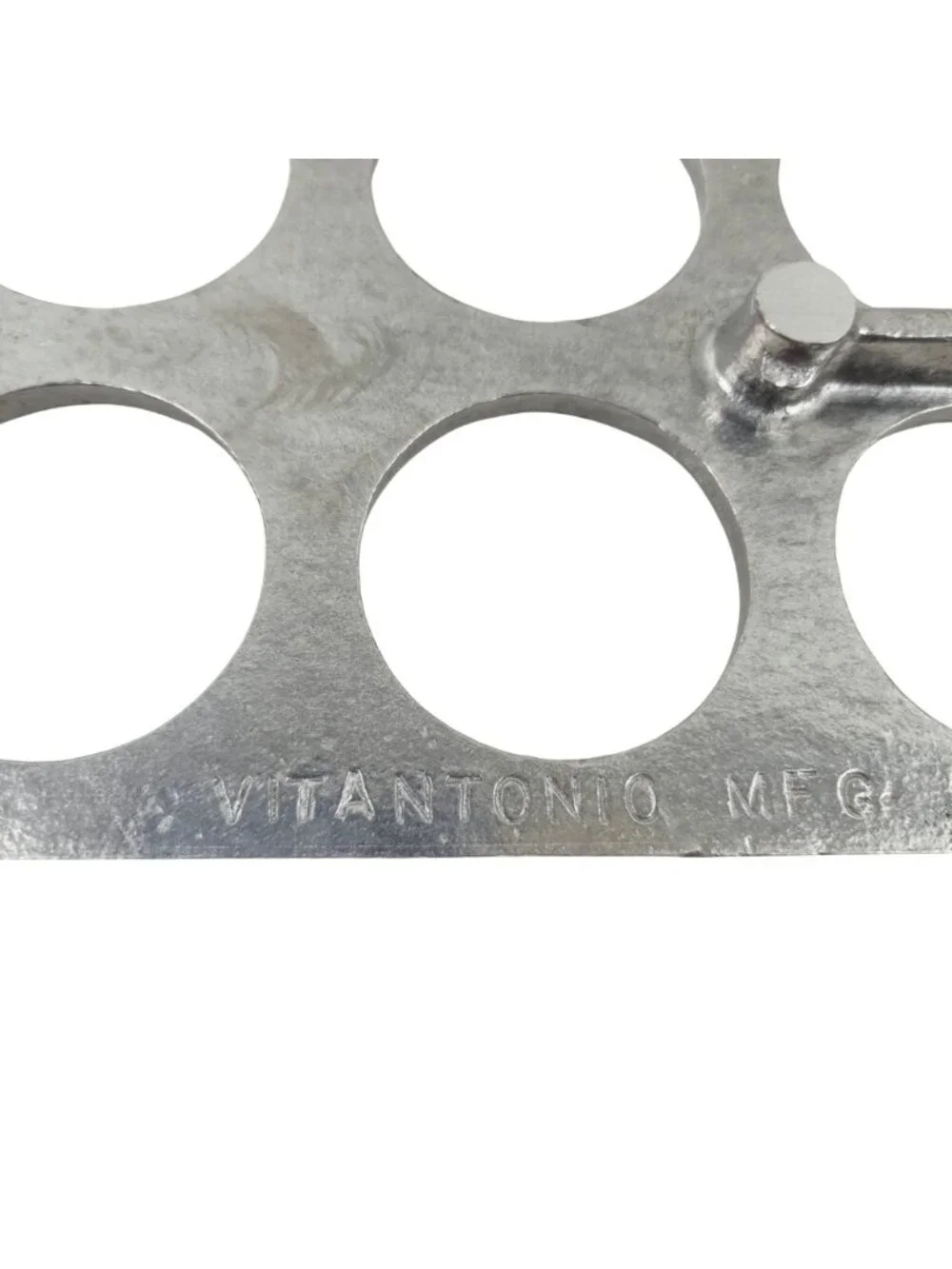 Vitantonio Mold Press Cast Aluminum 10 Hole Form Vintage Pasta Kitchen Tool